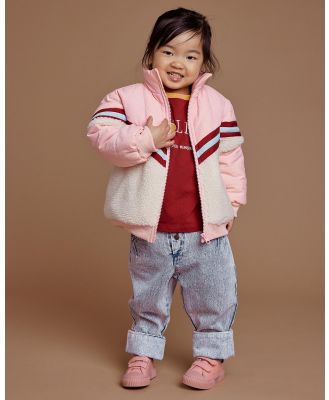 Goldie + Ace - Kobe Shearling Jacket   Babies Kids - Coats & Jackets (Tulip Pink) Kobe Shearling Jacket - Babies-Kids