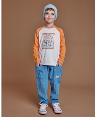 Goldie + Ace - Milkbar Raglan LS Top   Babies Kids - T-Shirts & Singlets (Tangerine Multi) Milkbar Raglan LS Top - Babies-Kids