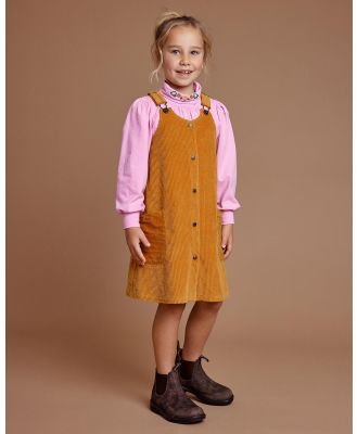 Goldie + Ace - Polly Corduroy Pinafore Dress   Babies Kids - Dresses (Golden) Polly Corduroy Pinafore Dress - Babies-Kids