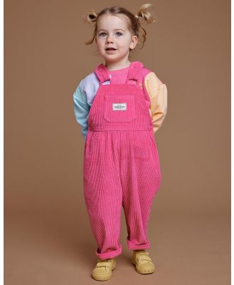 Goldie + Ace - Sammy Corduroy Overalls   THE ICONIC EXCLUSIVE   Babies Kids - All onesies (Candy) Sammy Corduroy Overalls - THE ICONIC EXCLUSIVE - Babies-Kids