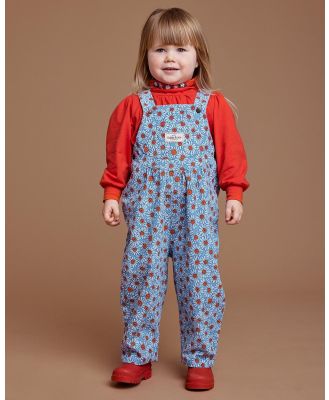 Goldie + Ace - Vintage Overall Dixie Daisy Corduroy   Babies Kids - Sleeveless (Blue Red) Vintage Overall Dixie Daisy Corduroy - Babies-Kids