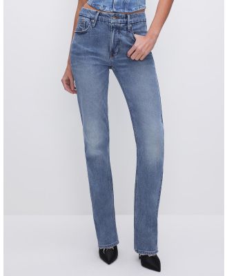 Good American - Good Icon Jeans - High-Waisted (Indigo) Good Icon Jeans