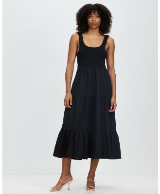 Grace Willow - Anya Linen Dress - Dresses (Black) Anya Linen Dress
