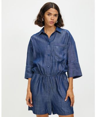 Grace Willow - Iris Denim Playsuit - Jumpsuits & Playsuits (Denim) Iris Denim Playsuit