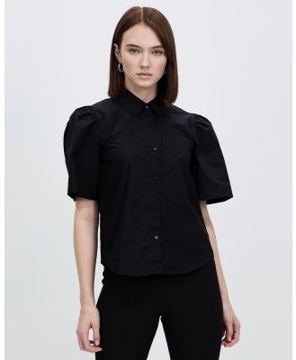 Grace Willow - Keegan Poplin Blouse - Tops (Black) Keegan Poplin Blouse