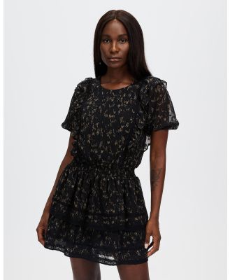 Grace Willow - Natalie Mini Dress - Printed Dresses (Black) Natalie Mini Dress