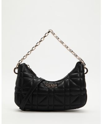 Guess - Assia Mini Crossbody Top Zip Bag - Handbags (Black) Assia Mini Crossbody Top Zip Bag