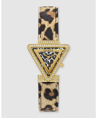 Guess - Fame Gold Tone Leopard Print - Watches (Gold) Fame Gold Tone Leopard-Print