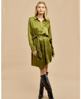 Gysette - Ellison Shirt Dress - Dresses (Green) Ellison Shirt Dress