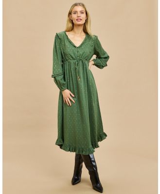 Gysette - Tiana Midi Dress - Printed Dresses (Green) Tiana Midi Dress