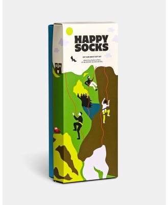 Happy Socks - 4 Pack Out And About Gift Set - Crew Socks (Multi) 4-Pack Out And About Gift Set