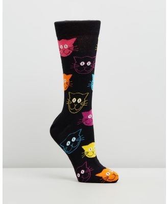 Happy Socks - Cat Socks - Underwear & Socks (Black Multi) Cat Socks
