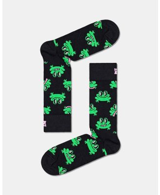 Happy Socks - Frog Socks - Crew Socks (Multi) Frog Socks