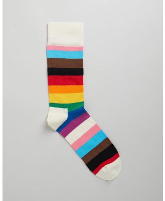Happy Socks - Pride Stripe Socks - Clothing (Multi) Pride Stripe Socks