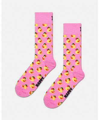 Happy Socks - Rubber Duck Socks - Crew Socks (Mutli) Rubber Duck Socks