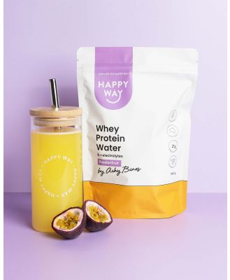 Happy Way - Ashy Bines Passionfruit Whey Protein Water Powder - Vitamins & Supplements (Blue) Ashy Bines Passionfruit Whey Protein Water Powder
