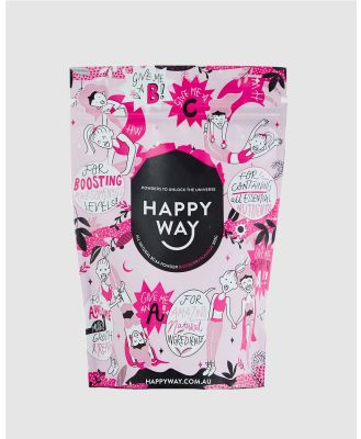 Happy Way - Raspberry BCAA Powder - Proteins (Pink) Raspberry BCAA Powder