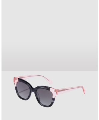 Hawkers Co - HAWKERS   Black Pink AUDREY Sunglasses for Men and Women UV400 - Sunglasses (Grey) HAWKERS - Black Pink AUDREY Sunglasses for Men and Women UV400