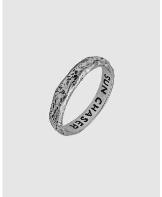 Haze & Glory - ICONIC EXCLUSIVE   Ring Men Band Ring Sun Chaser Oxidised in 925 Sterling Silver - Jewellery (Silver) ICONIC EXCLUSIVE - Ring Men Band Ring Sun Chaser Oxidised in 925 Sterling Silver