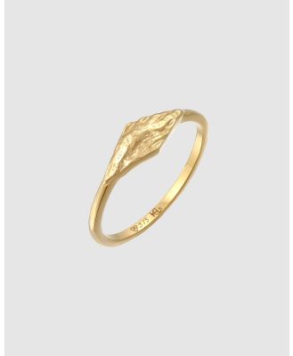 Haze & Glory -  Ring Marquis Signet Ring   Gratitude 375 Yellow Gold - Jewellery (Gold) Ring Marquis Signet Ring - Gratitude 375 Yellow Gold