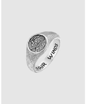 Haze & Glory -  Ring Signet Fair Winds in 925 sterling silver - Jewellery (black) Ring Signet Fair Winds in 925 sterling silver