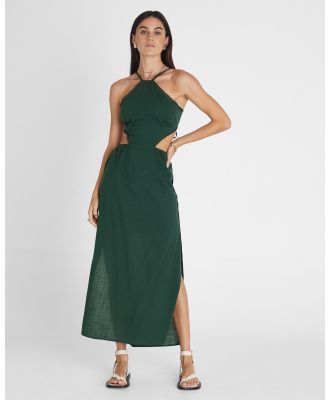 Heaven Australia - Emerald Halter Midi Dress - Dresses (Green) Emerald Halter Midi Dress