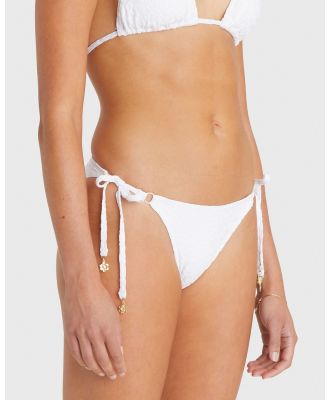 Heaven Australia - Orchid Kylie Tie Side Pant - Bikini Bottoms (White) Orchid Kylie Tie Side Pant
