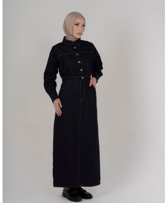 Hijab House - Navy Denim Dress - Dresses (Navy) Navy Denim Dress