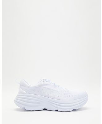 HOKA - Bondi 8   Men's - Performance Shoes (White) Bondi 8 - Men's