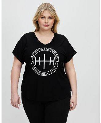 Hope & Harvest - Signature Round Logo Tee - T-Shirts & Singlets (Black) Signature Round Logo Tee