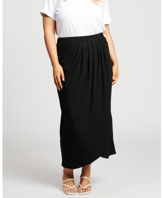 Hope & Harvest - Tulip Wrap Skirt - Skirts (Black) Tulip Wrap Skirt