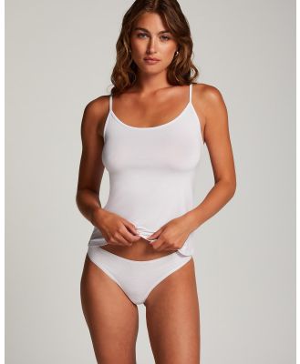 Hunkemoller - Bamboo Basic Top - Singlets (Snow White) Bamboo Basic Top