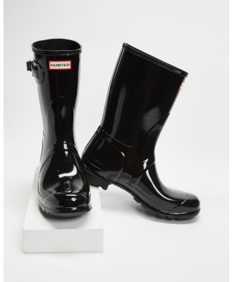 Hunter - Original Short Wellington Boots - Boots (Black Gloss) Original Short Wellington Boots