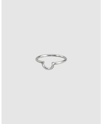 Ichu - Fine Half Circle Ring - Jewellery (Silver) Fine Half Circle Ring