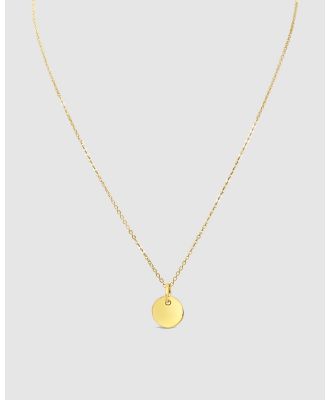 Ichu - Golden Pendant Necklace - Jewellery (Gold Plated) Golden Pendant Necklace