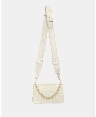 Ideal of Sweden - Ideal of Sweden Baguette Bag Medium Lia Cream Beige Croco - Handbags (Tan) Ideal of Sweden Baguette Bag Medium Lia Cream Beige Croco