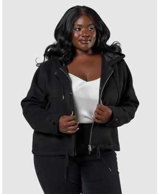 Indigo Tonic - Georgia Hooded Jacket - Coats & Jackets (Black) Georgia Hooded Jacket