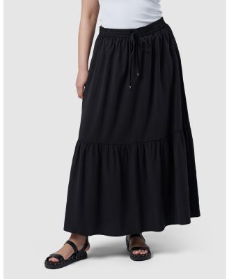 Indigo Tonic - Maya Maxi Skirt - Skirts (Black) Maya Maxi Skirt