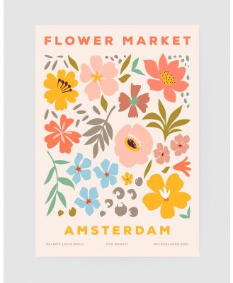 Inka Arthouse - Amsterdam Flower Market Art Print - Home (Orange) Amsterdam Flower Market Art Print