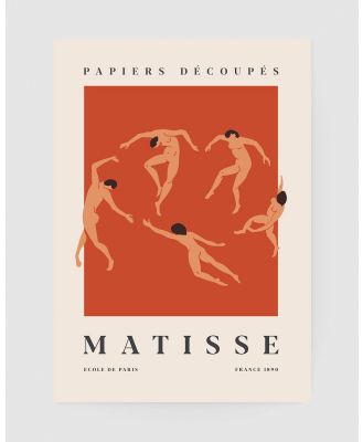 Inka Arthouse - Dancers by Henri Matisse Art Print - Home (Red) Dancers by Henri Matisse Art Print