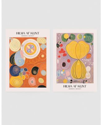 Inka Arthouse - Hilma af Klint Set of 2 Art Prints - Home (Orange) Hilma af Klint Set of 2 Art Prints