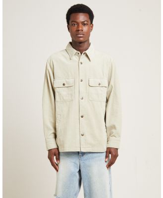 Insight - Conditions Cord Long Sleeve Overshirt - Casual shirts (TAN) Conditions Cord Long Sleeve Overshirt