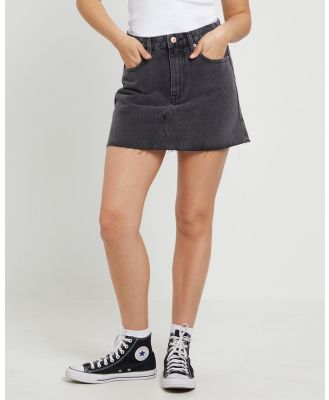 Insight - Hattie Denim Mini Skirt - Skirts (BLACK) Hattie Denim Mini Skirt