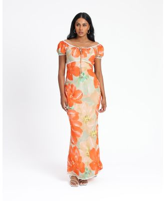 Isabelle Quinn - Hallie Maxi Dress - Printed Dresses (Orange) Hallie Maxi Dress