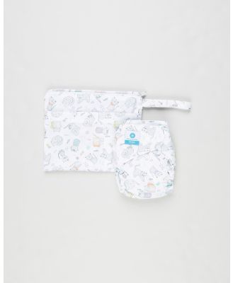 itti bitti - Reusable Cloth Nappy & Wetbag   One Size - Changing (Kitties) Reusable Cloth Nappy & Wetbag - One Size