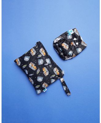 itti bitti - Reusable Swim Nappy + Small Double Pocket Wetbag   Babies - Briefs (Bruce) Reusable Swim Nappy + Small Double Pocket Wetbag - Babies