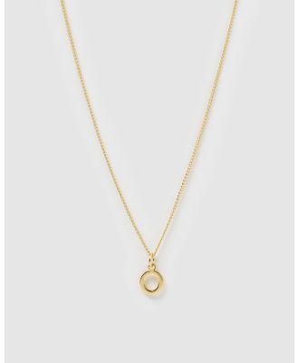 Izoa - Alphabet Letter O Necklace - Jewellery (Gold) Alphabet Letter O Necklace