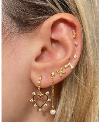 Izoa - Andie Stud Earrings - Jewellery (Gold) Andie Stud Earrings