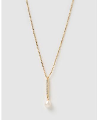 Izoa - Angie Pearl Necklace - Jewellery (Gold Pearl) Angie Pearl Necklace