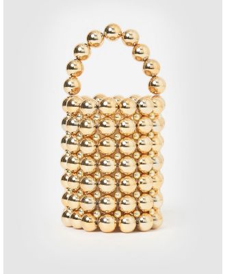 Izoa - Besito Pearl Gold Handbag - Handbags (Gold) Besito Pearl Gold Handbag